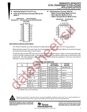 SN74AHC373DBRG4 datasheet  